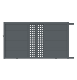 Portail aluminium coulissant sur-mesure Biarritz
