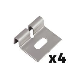 Fixation murale en inox - Lot de 4 