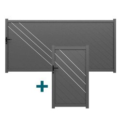Pack portail et portillon alu Districlos