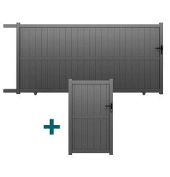 Pack portail et portillon alu Districlos