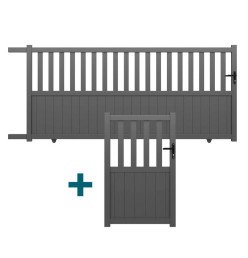 Pack portail et portillon alu Districlos