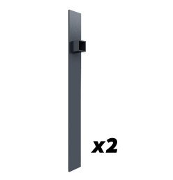 Cache serrure pour portail aluminium