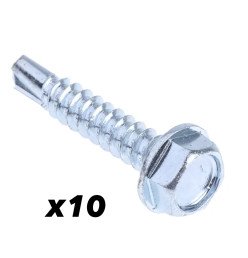 Lot de 10 vis autoforeuse