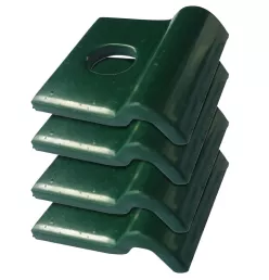 Fixation murale pour grillage rigide - Lot de 4
