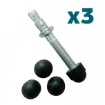 Set of 3 Caps for Fence Studs