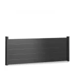 Flex Aluminum Fence Kit with Solid Boards for In-Ground