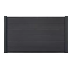 Kit Clôture composite Ness lames pleines sur platines